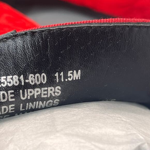 Stacy Adams Saunders Debossed Velour Slip on Loafer Red Men's 11.5M - Picture 10 of 11